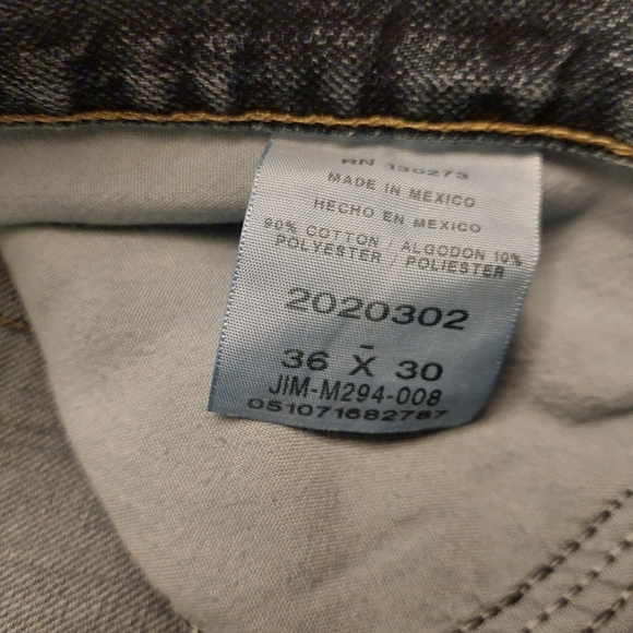 Lee Medium Wash Denim Regular Fit Straight Leg Jeans Men's Size W 36 X L 30 - Picture 11 of 14